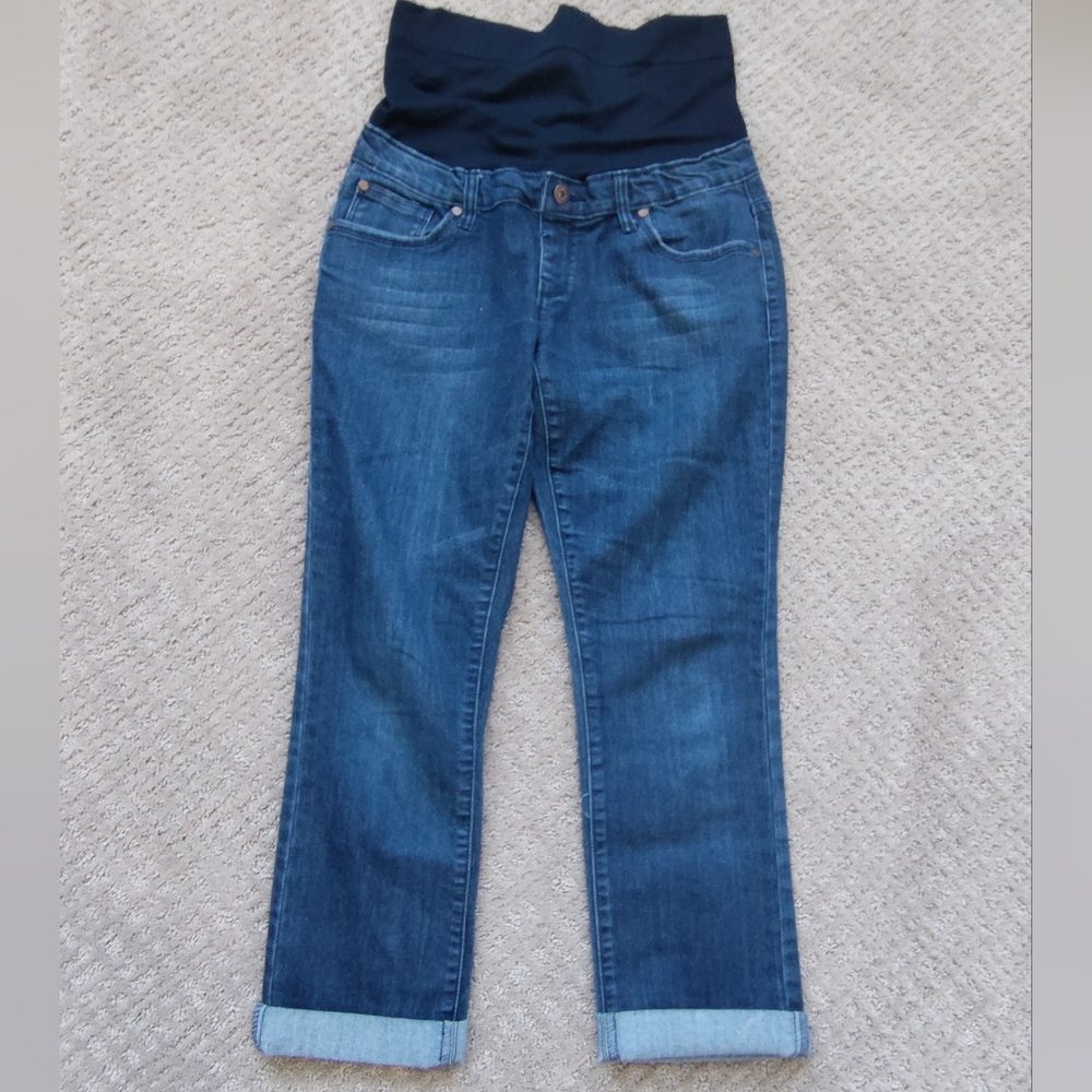 Lilac maternity jeans